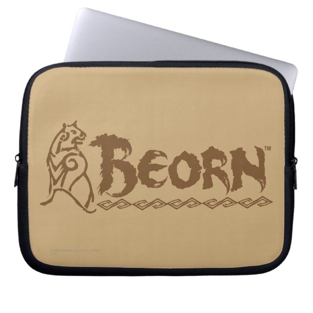 BEORN™ Bear Namn Laptop Sleeve (Framsidan)