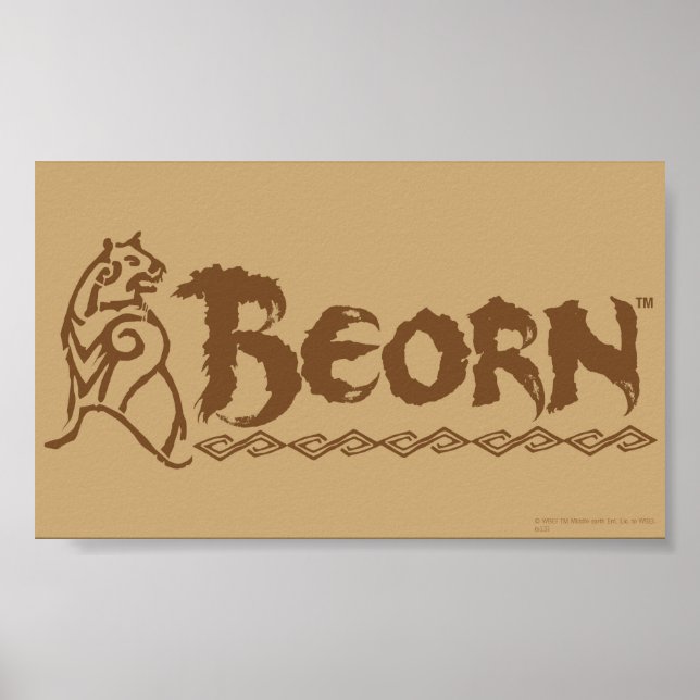 BEORN™ Bear Namn Poster (Framsidan)