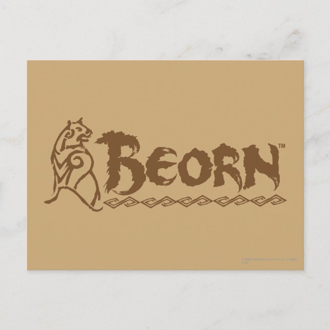 BEORN™ Bear Namn Vykort (Framsida)