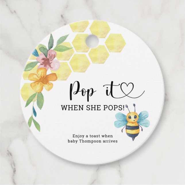 Bepop det när hon poppar gåvor etiketter (Framsida)