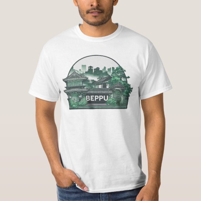 Beppu City Japan T Shirt (Framsida)