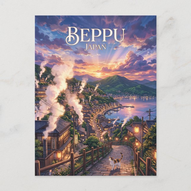 Beppu, Japan Vykort (Framsida)