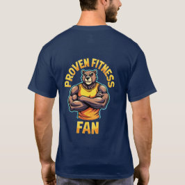 "Beprövad Fitness Fläkt T-Shirt - Kraftfullare dit