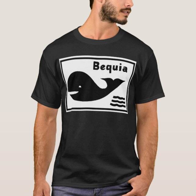 Bequia flagga tee shirt (Framsida)