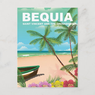 Bequia Island i Saint Vincent och Grenadinerna Vykort