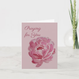 Ber för dig | Pink Peony Bön & Uppmuntran Kort