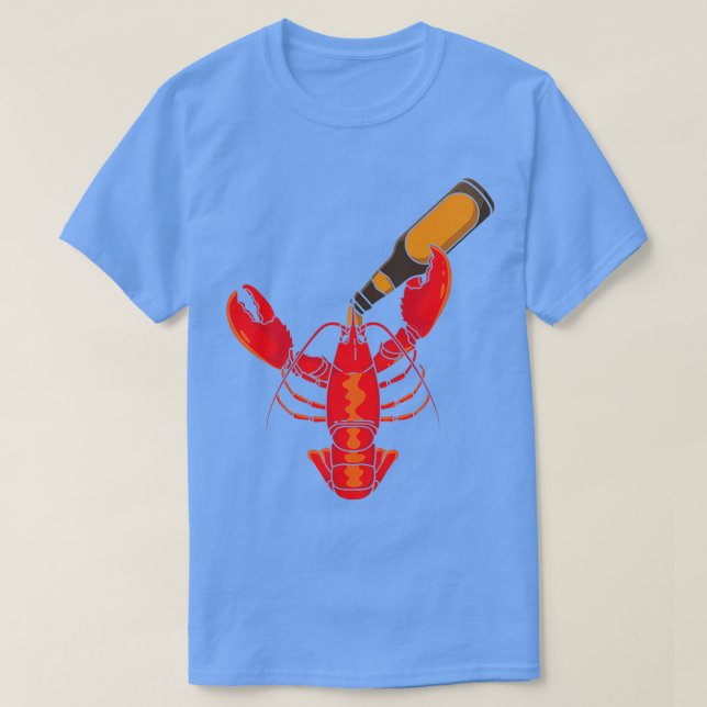 Ber  Lobster Funny Kräftor Craft Beer Gi T Shirt (Design framsida)