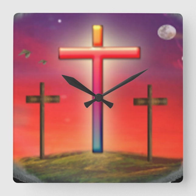 Beräkna konstprodukter fyrkantig klocka (Framsida)