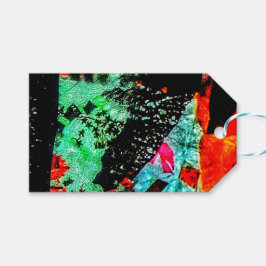 Beräkna märkre för mjuk abstrakt, blommande abstra presentetikett