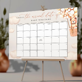 Beräknad Förlossningsdag Kalender Poster