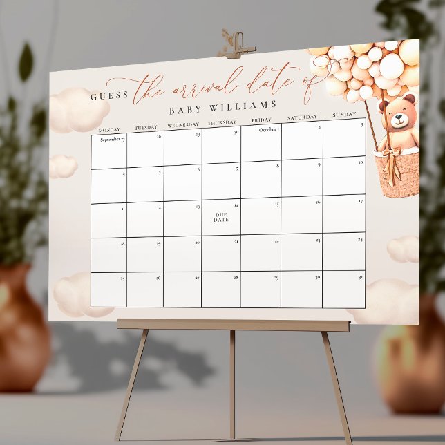 Beräknad Förlossningsdag Kalender Poster (Skapare uppladdad)