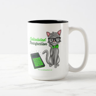 Beräknad Purrfektion Math Kattmugg Två-Tonad Mugg