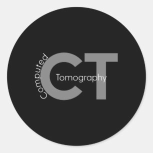 Beräknad Tomografi Ct Technolog Mri Tech Runt Klistermärke