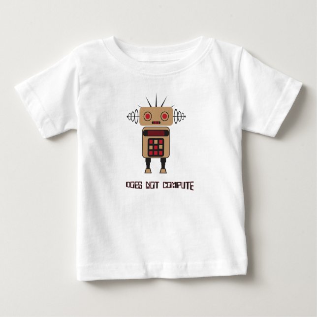 Beräknar inte Robot Shirts T-shirt (Framsida)