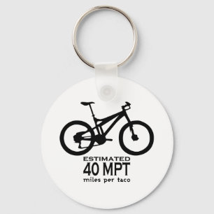 Beräknat 40 Miles per tacoen Nyckelring