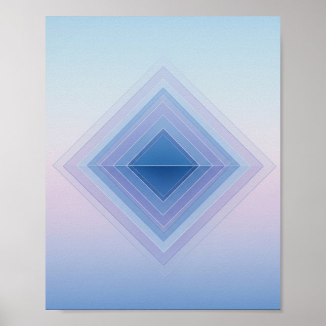Beräkning av gradientdiameter - Geometrisk Abstrak Poster (Framsidan)