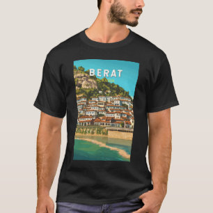 Berat Albaniens Travel Art-Vintage T Shirt