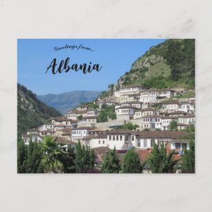 Berat Stad med tusen fönster Albanien Vykort