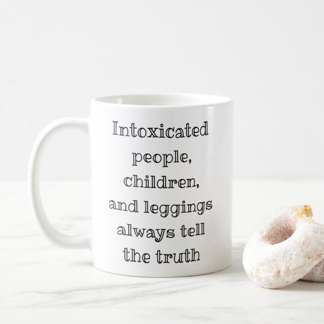 Berätta alltid sanningen lustigt kaffemugg (Med munk)