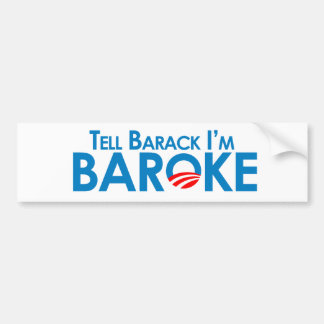 Berätta Barack Im Baroke Bildekal