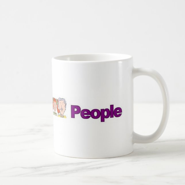 Berätta för 3 personer kaffemuggen anpassad logode kaffemugg (Höger)