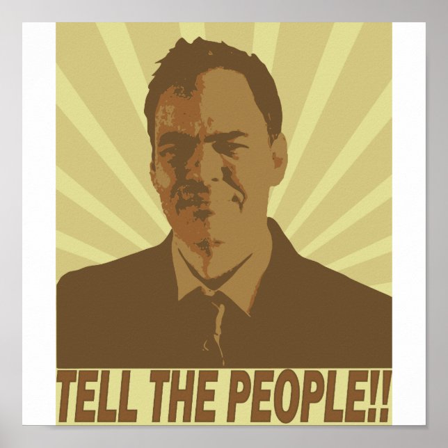 "Berätta för folket!" Poster (Framsidan)