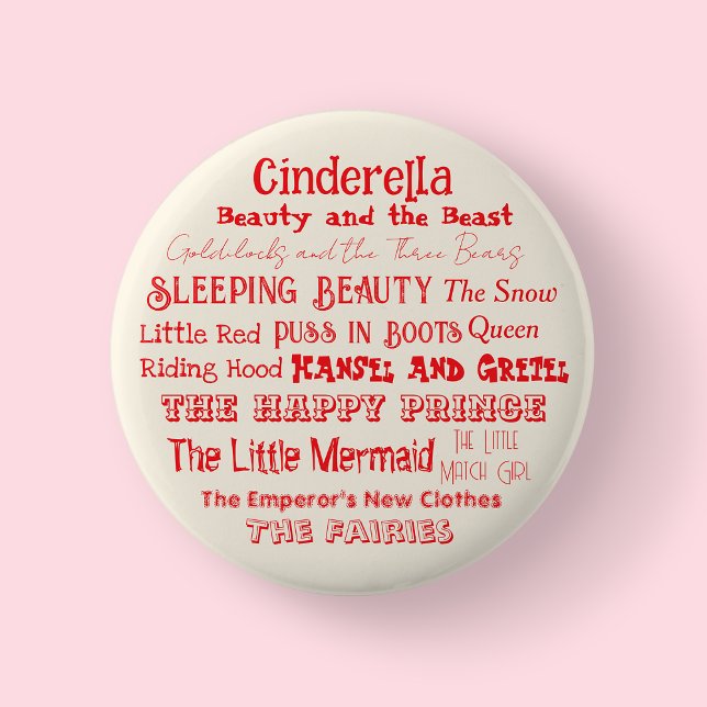 Berätta för mig om tandköttsdagen/ knapp (Tell a Fairy Tale Day Badge/Button)