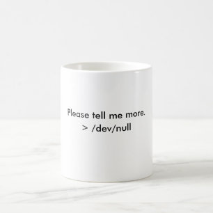 Berätta mig mer mugg