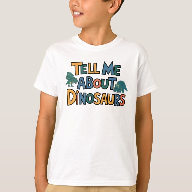 Berätta om dinosaurier t shirt (Framsida)