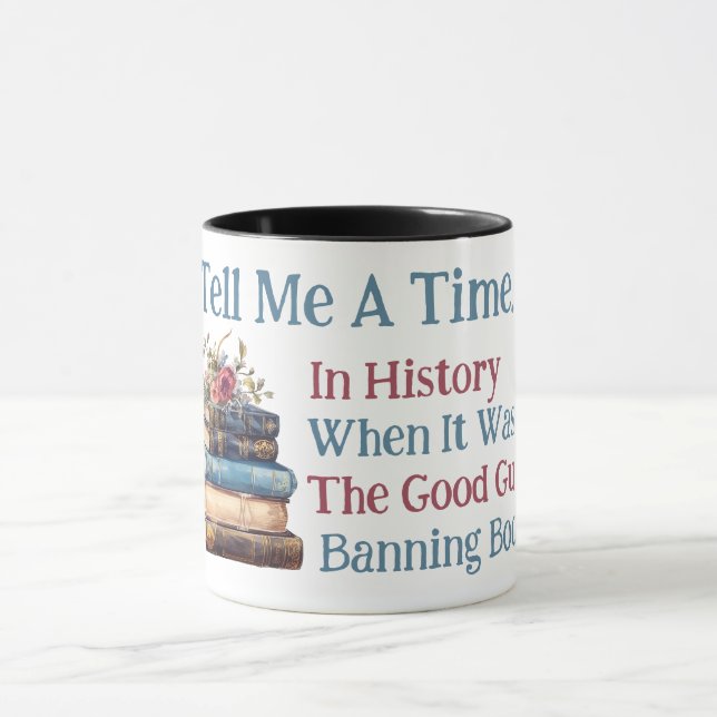 Berätta om en tid i historien... Bokälskare Design Mugg (Center)