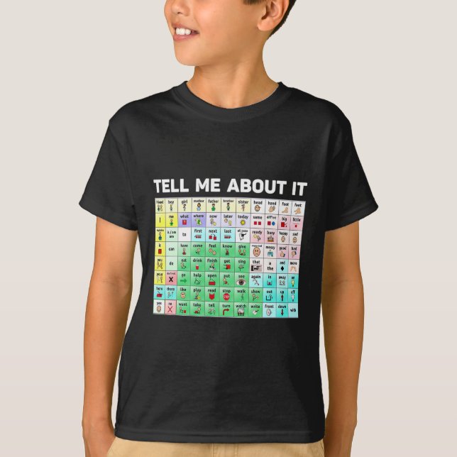 Berätta om Tal språkpatologi Aac Spe T Shirt (Framsida)