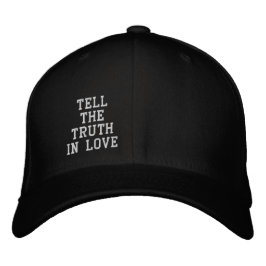 Berätta sanningen i kärlek broderad keps