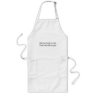 Berätta sanningens Anpassningsbar Long Apron Långt Förkläde