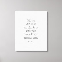 Berätta vad du planerar, Mary Oliver Quote