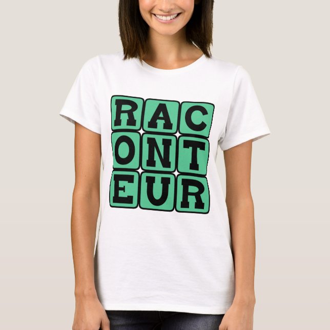 Berättare, Historieberättare Tee Shirt (Framsida)