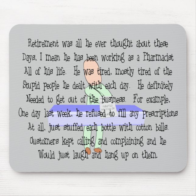 Berättelsekonst "Pharmacistredo som Musmatta (Framsidan)