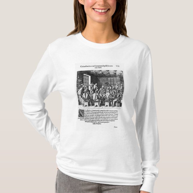 Berättelsen av ägget av Christopher Columbus T-shirt (Framsida)