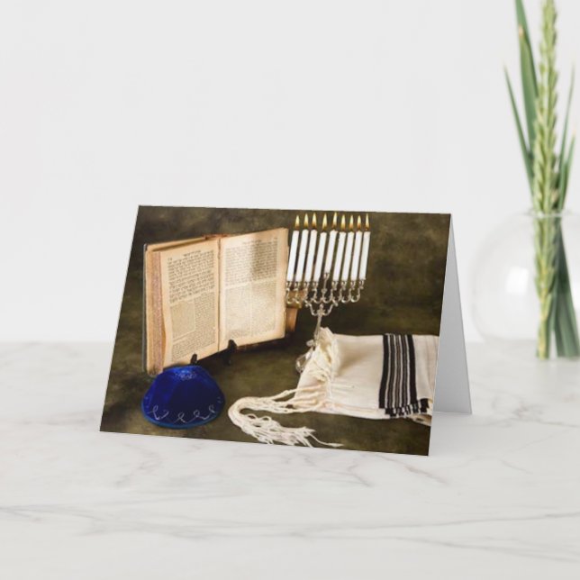 Berättelsen av Hanukkah Helgkort (Framsida)