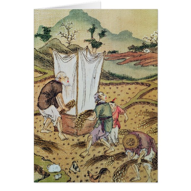 Berättelsen av ris hälsningskort (Framsidan)