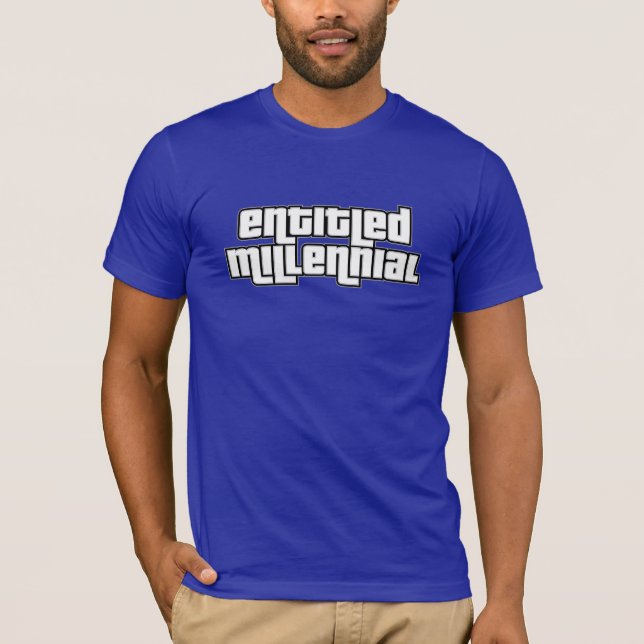 Berättigade Millenial Tee Shirt (Framsida)