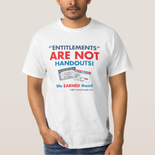 Berättiganden är INTE handouts! T Shirt
