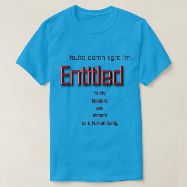 Berättigat Tee (Design framsida)