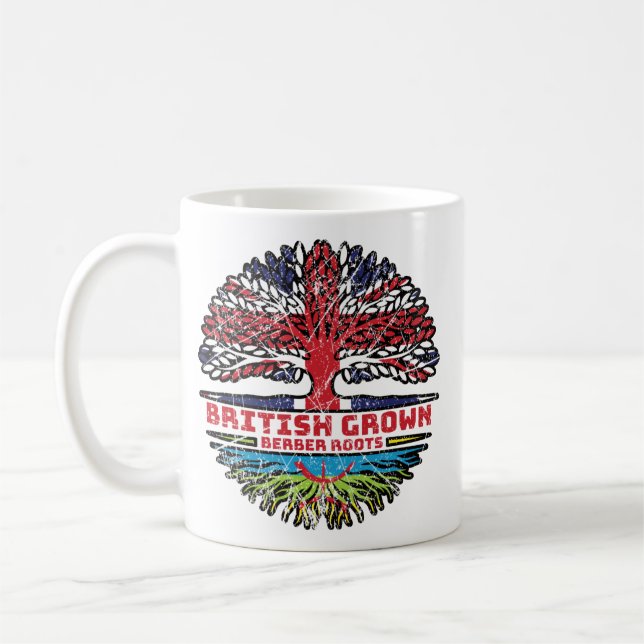 Berber Amazigh Uk Förenade kungariket British Träd Kaffemugg (Vänster)
