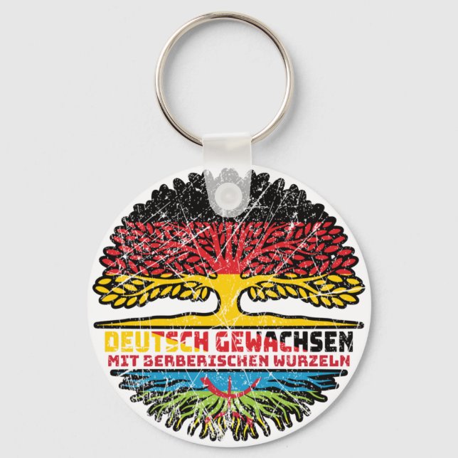 Berber Berberisch Deutsch Deutschland Baum Wurzel Nyckelring (Framsida)
