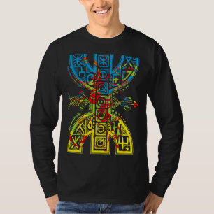 Berber Flagga with Yaz Amazigh Symbol Proud Tamazi T Shirt