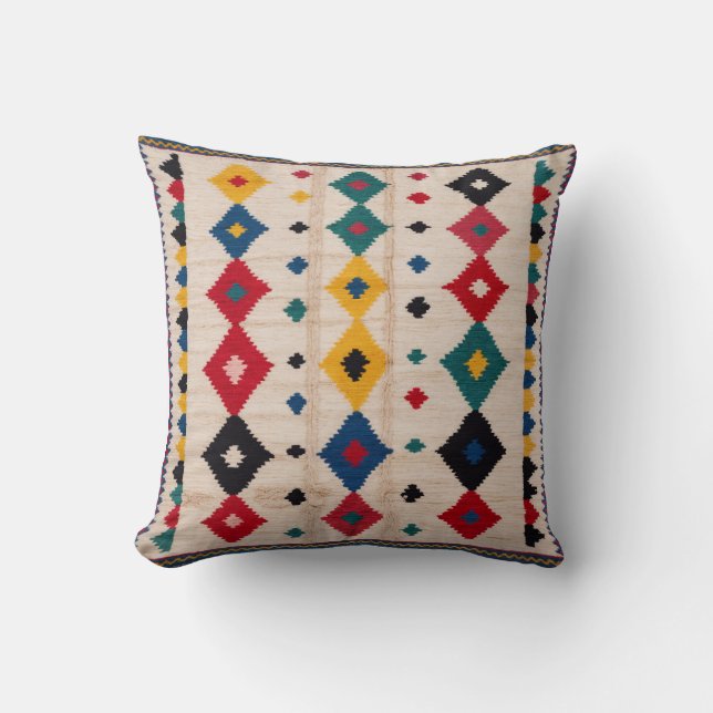 Berber Inspired White Kilim Pillows: Chic Meets Kudde (Framsida)