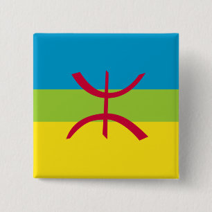 Berber Kabyle Berbers Amazigh Flagga ⴰ ⴾ ⴰ  Knapp
