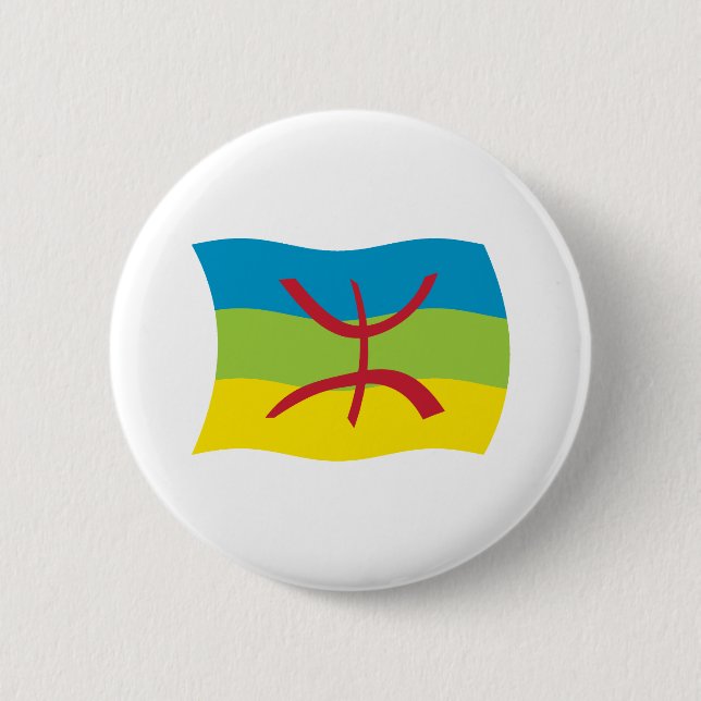 Berber People Flagga Button Knapp (Framsida)