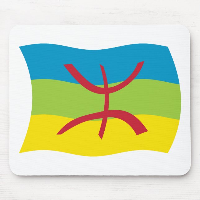 Berber People Flagga Mousepad Musmatta (Framsidan)