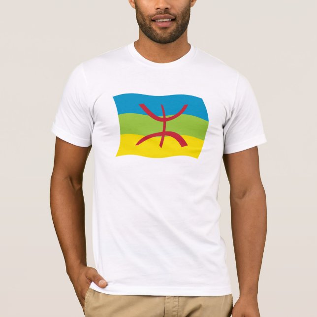 Berber People Flagga Shirt T-shirt (Framsida)